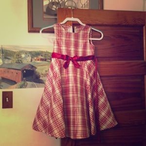 Red checked Christmas dress